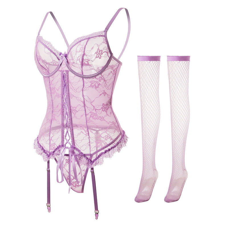 Angela Purple Lingerie 542
