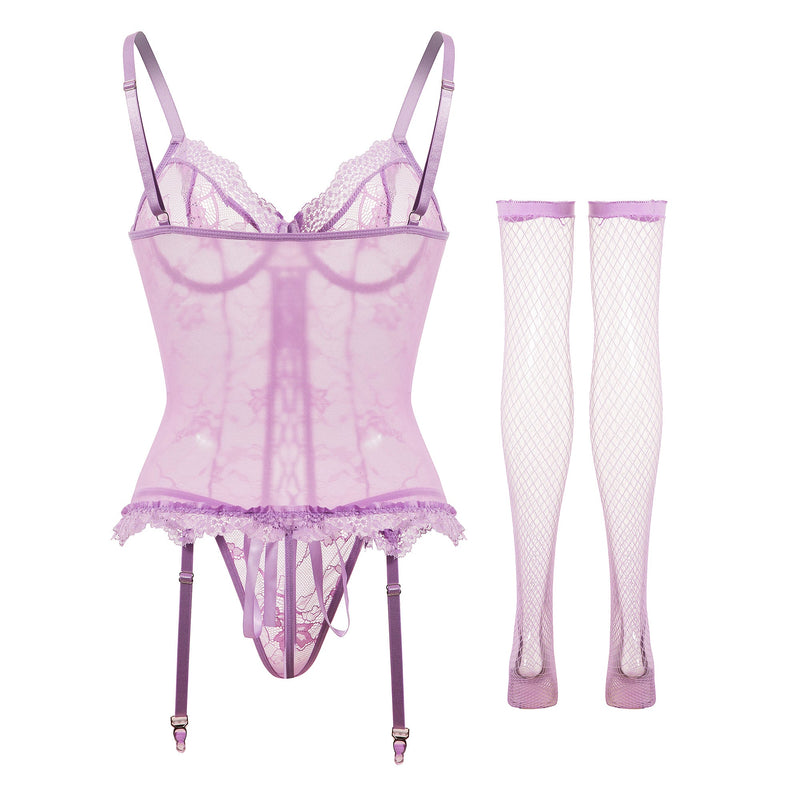 Angela Purple Lingerie 542