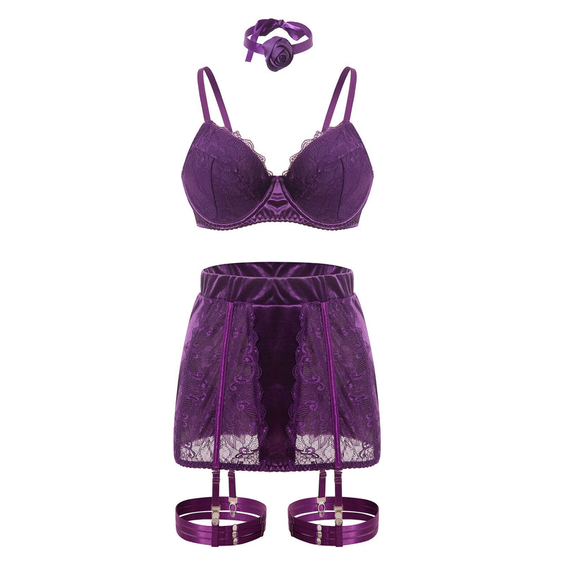 Lorna Purple Lingerie 7012