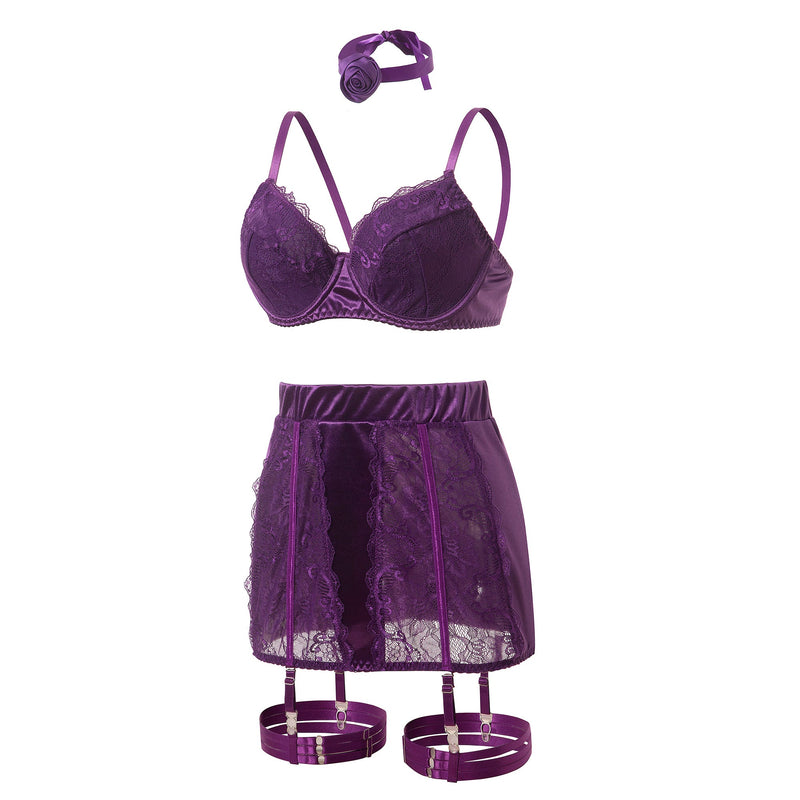 Lorna Purple Lingerie 7012