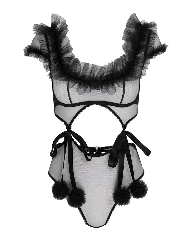 Black Fancy Lingerie 4347