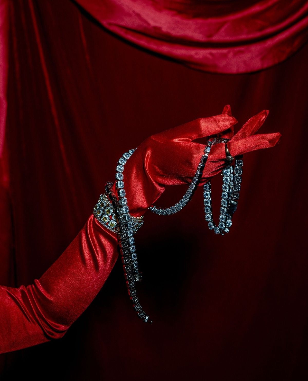 Red gloves