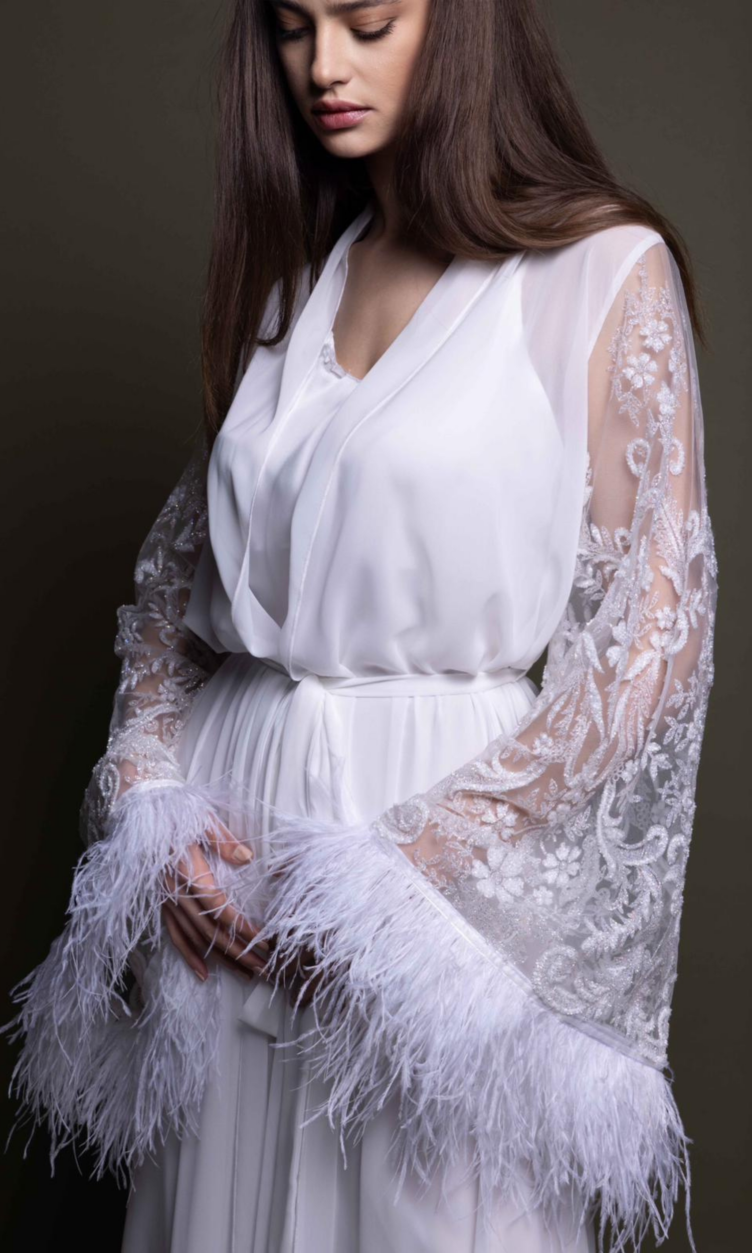 SHEER BRIDAL ROBE