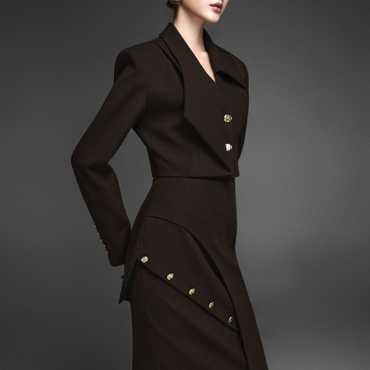 Black skirt suit