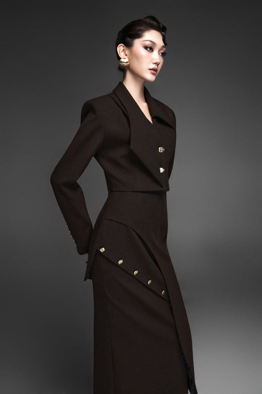 Black skirt suit
