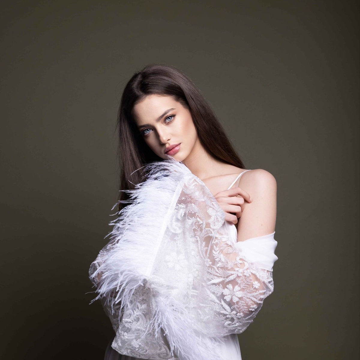 SHEER BRIDAL ROBE