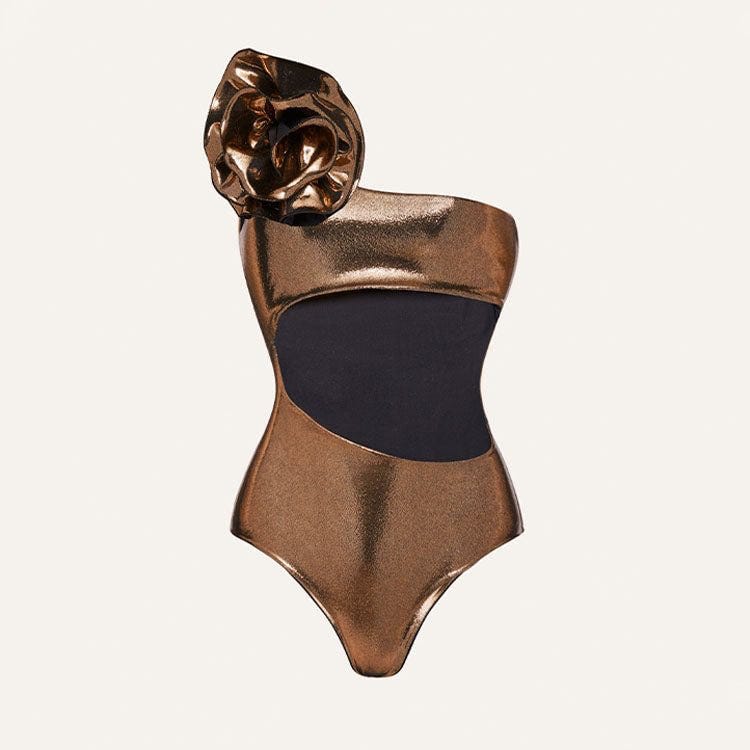 Gold Flower swimwear