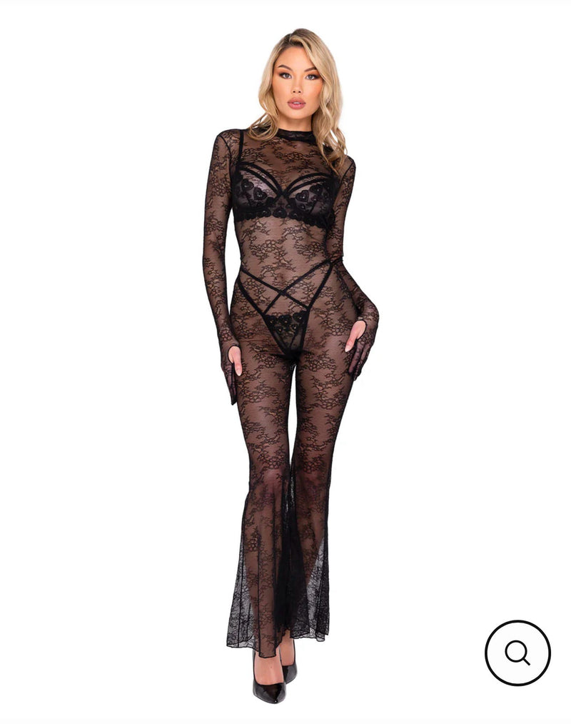 Coquette Bell Bottom Catsuit