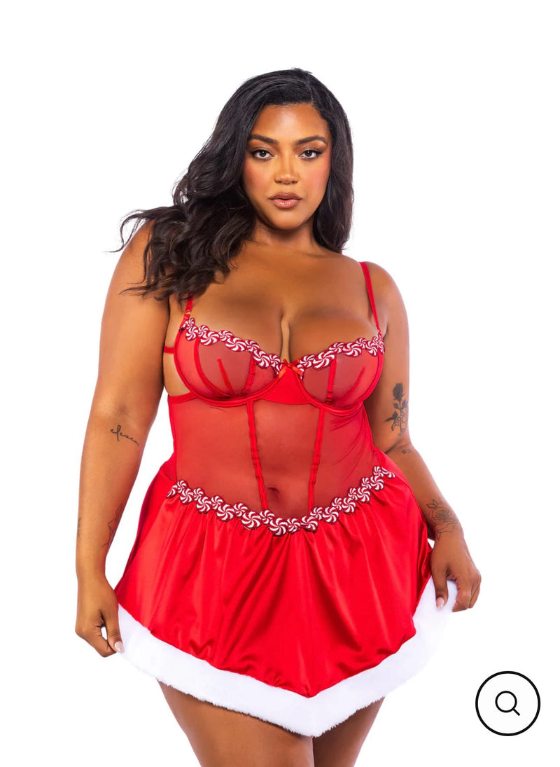 Peppermint Kiss Babydoll