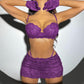 Purple Fancy Lingerie 4380