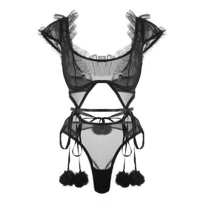 Black Fancy Lingerie 4347