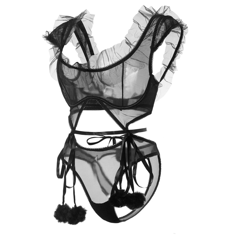 Luna black Lingerie 4347