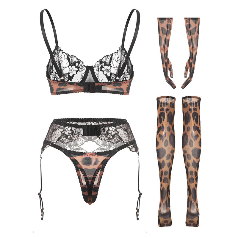 Molly Leopard Lingerie 4638