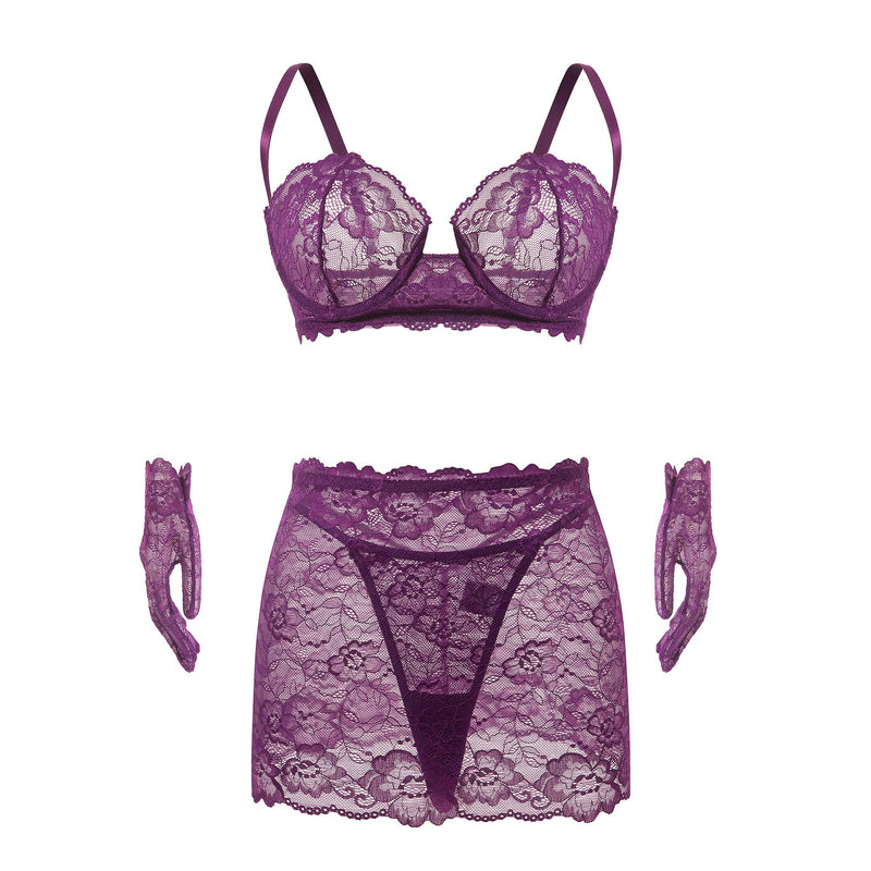 Purple Fancy Lingerie 4380