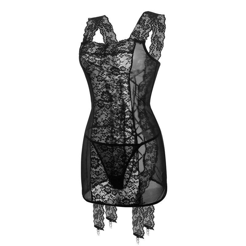 Black floral  LIngerie 2401