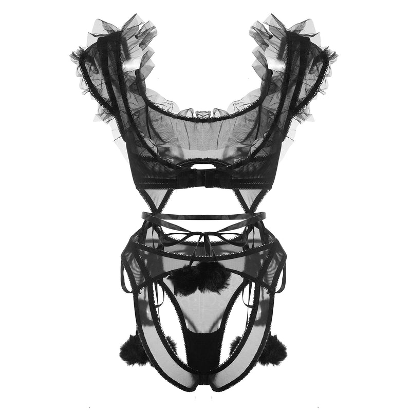 Luna black Lingerie 4347