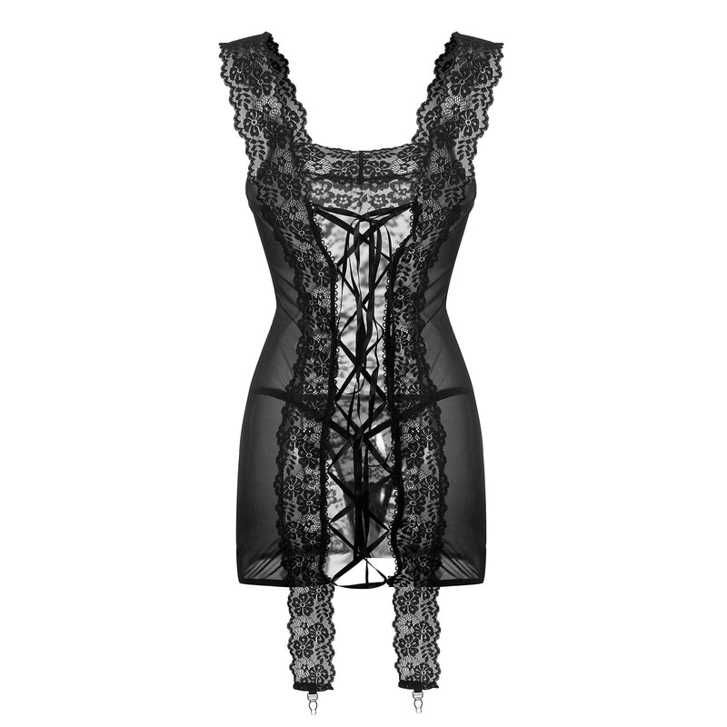 Black floral  LIngerie 2401