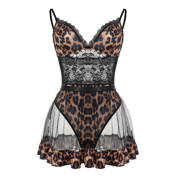 Leopard Black Lingerie