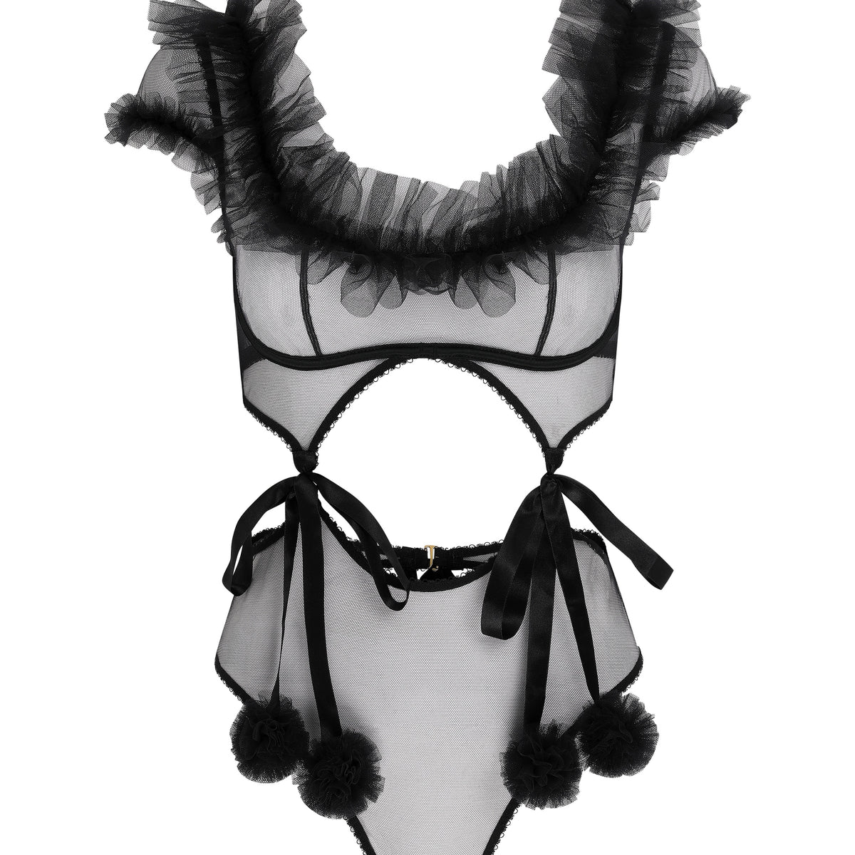Luna black Lingerie 4347