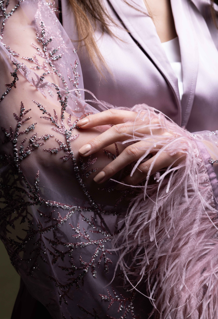 PINK SILK ROBE