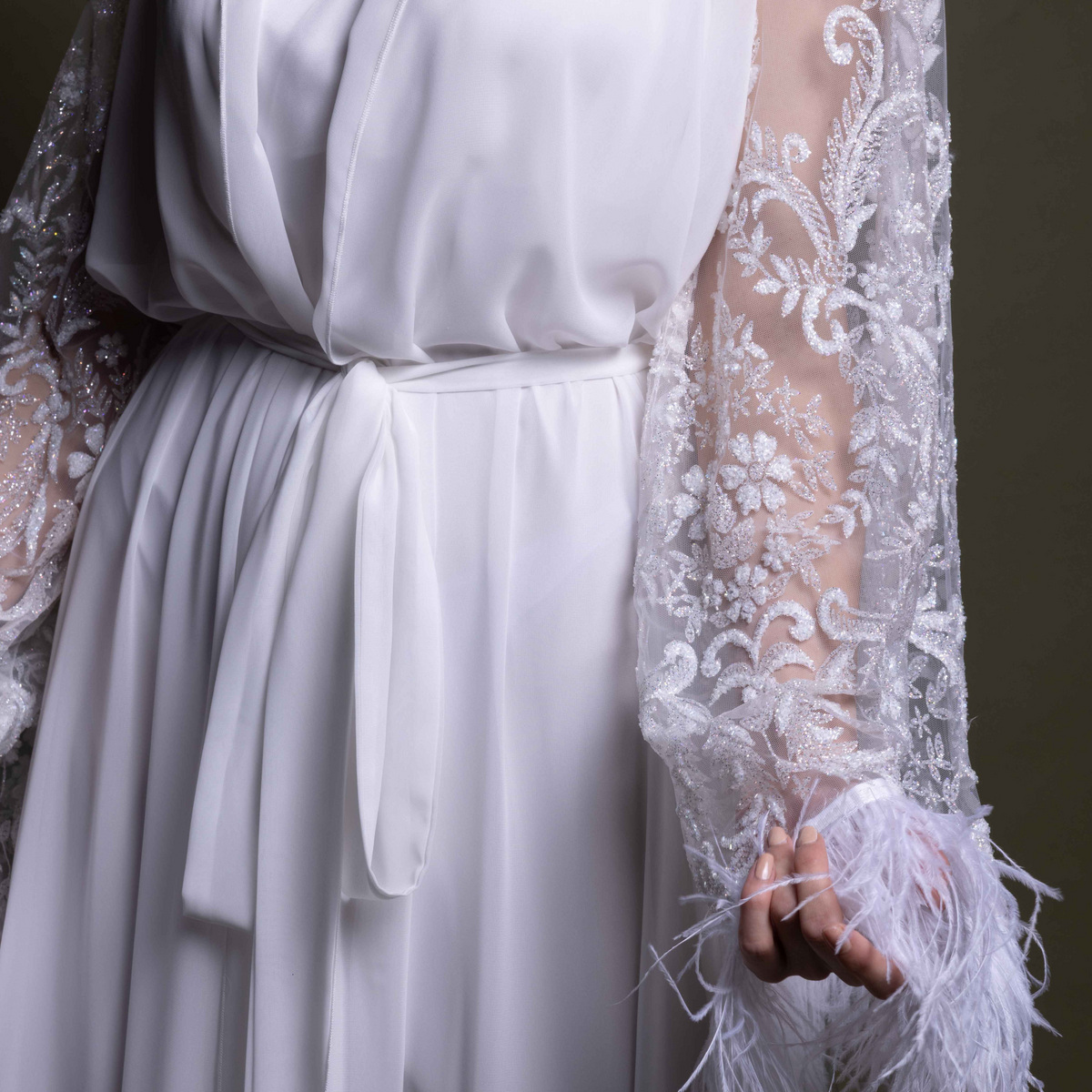 SHEER BRIDAL ROBE