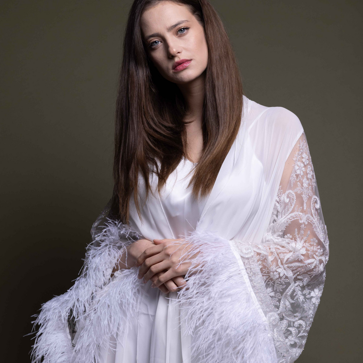SHEER BRIDAL ROBE