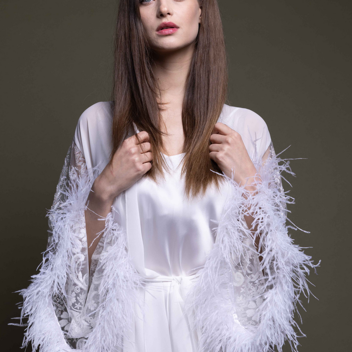 SHEER BRIDAL ROBE
