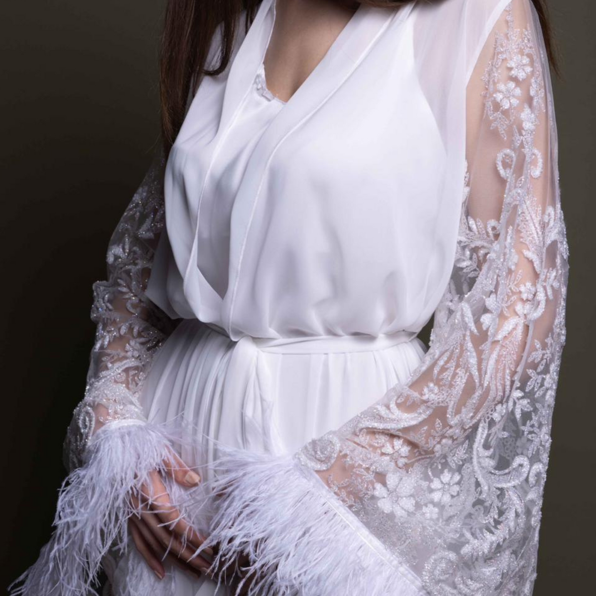 SHEER BRIDAL ROBE