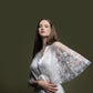 CHEVON ROBE WITH SHORT CAPE