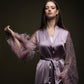 PINK SILK ROBE