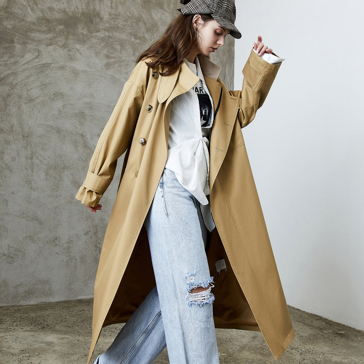 loose jacket beige