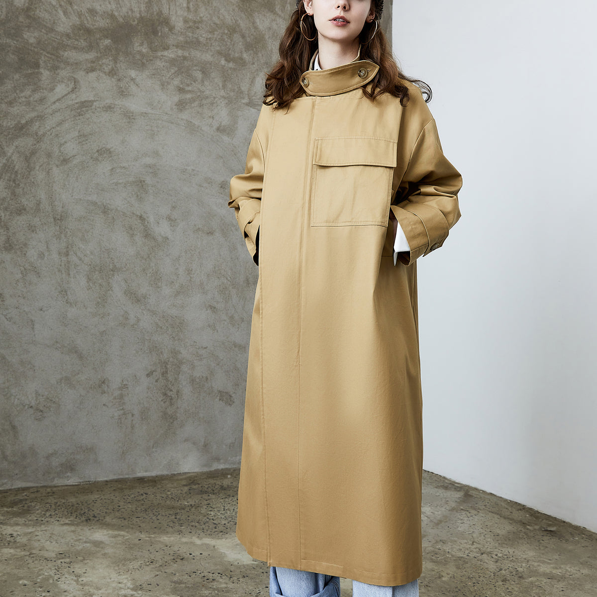 loose jacket beige