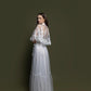 CHEVON ROBE WITH SHORT CAPE