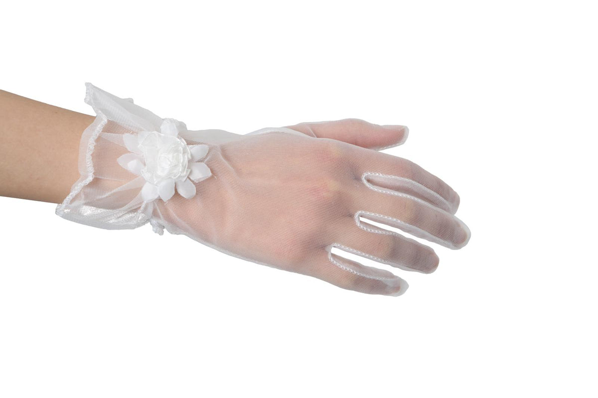 white gloves floral